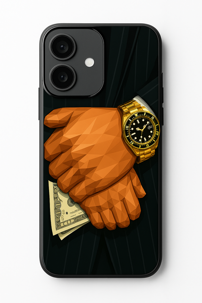 Money Matters Premium Glass Back Cover For iPhone 11,12,13,14,15,16 Models