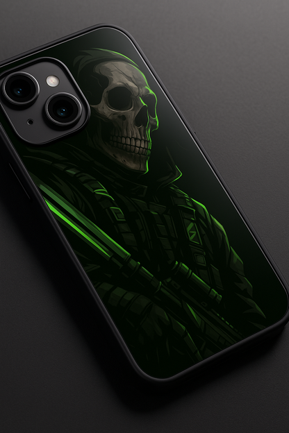 COD Zombie  Premium Glass Back Cover For iPhone 11,12,13,14,15,16 Models