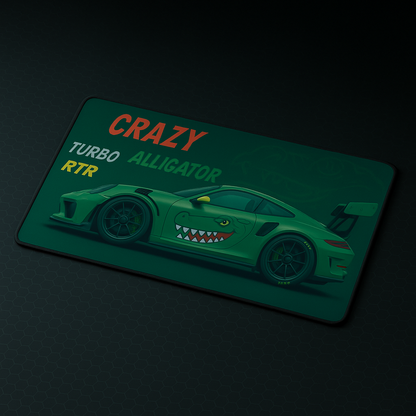 Printed Mouse Pad| Silicon Base | Later Alligator Graphic | Available in Size - Small, Large