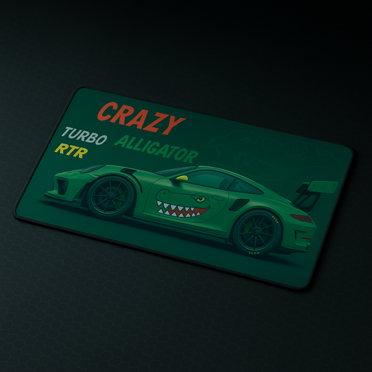 Printed Mouse Pad| Silicon Base | Later Alligator Graphic | Available in Size - Small, Large