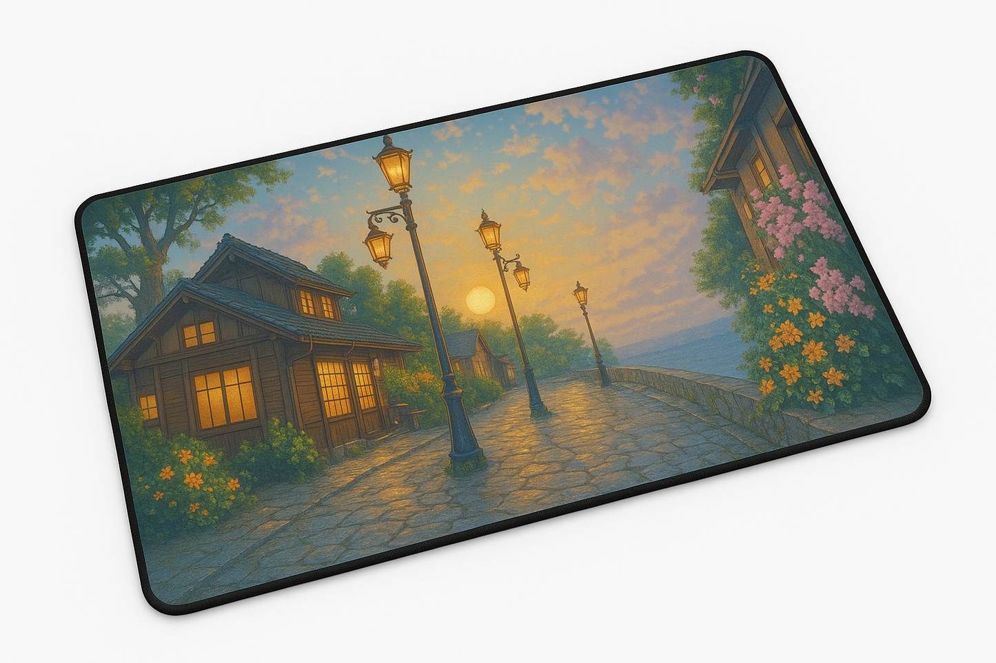 Printed Mouse Pad| Silicon Base | Venice Street Graphic | Available in Size - Small, Large