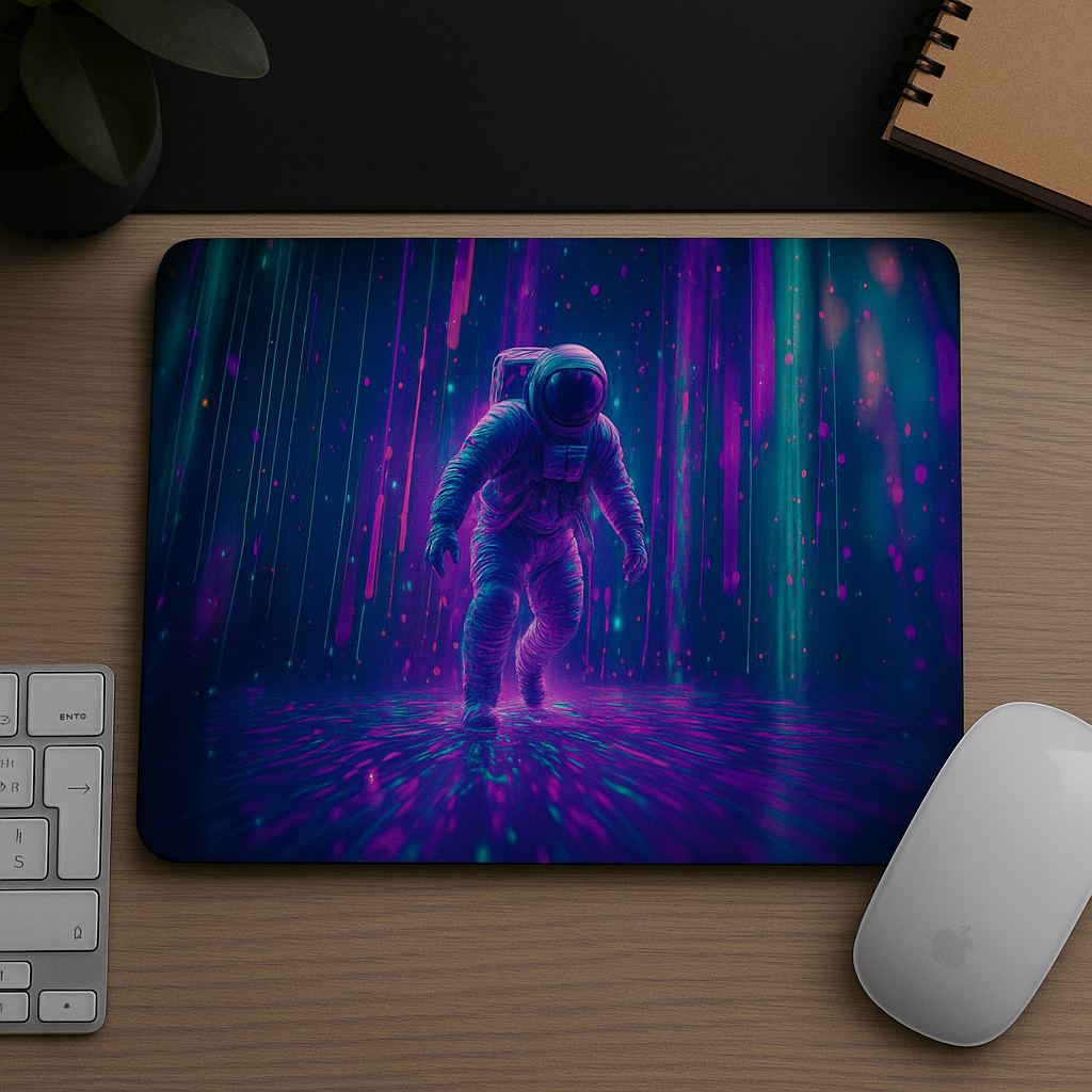 Printed Mouse Pad| Silicon Base | Astronaut In The Ocean Graphic | Available in Size - Small, Large