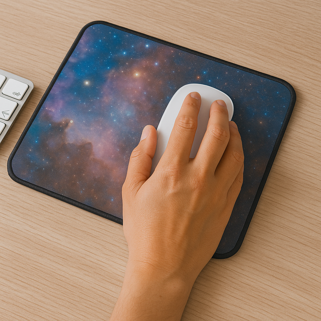 Printed Mouse Pad| Silicon Base | Starry Glaze Graphic | Available in Size - Small, Large