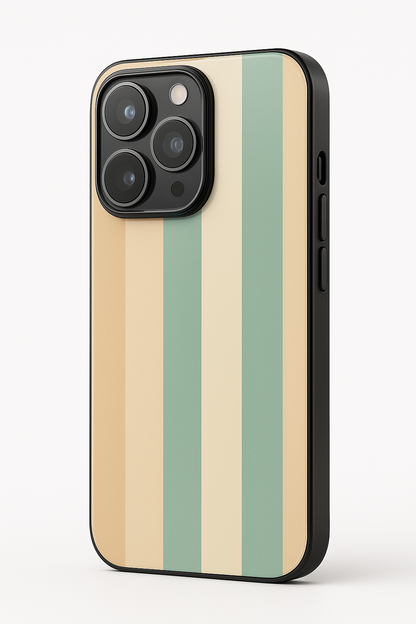 Abstract Stripes Premium Glass Back Cover For iPhone 11,12,13,14,15,16 Models