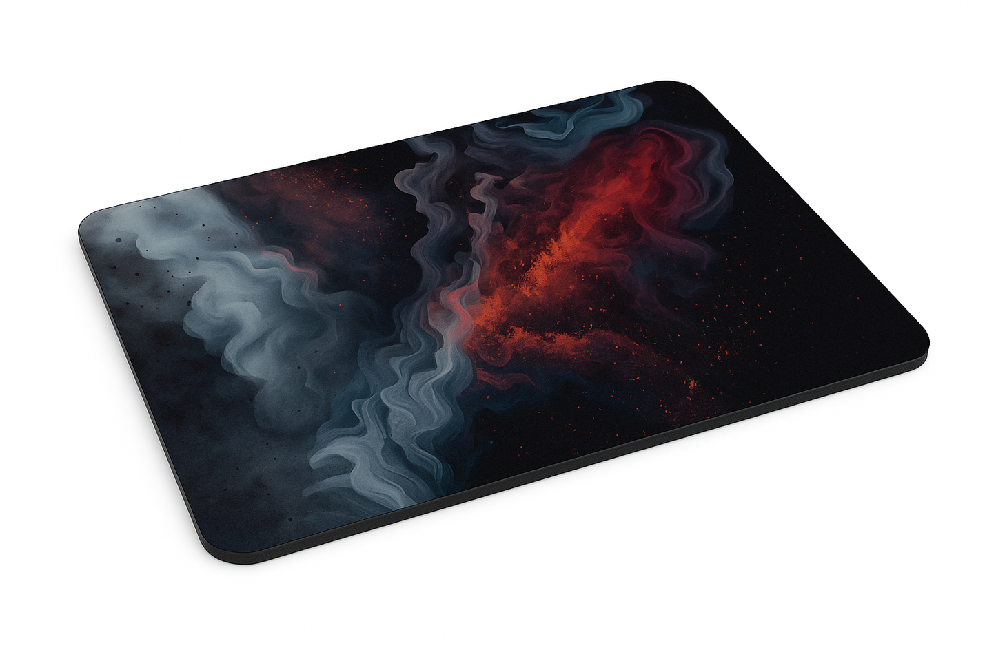 Printed Mouse Pad| Silicon Base | Aesthetic Smoke Graphic | Available in Size - Small, Large