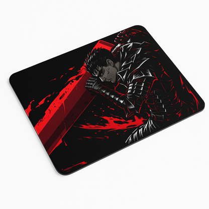Printed Mouse Pad| Silicon Base | Anime  with Sword Graphic | Available in Size - Small, Large