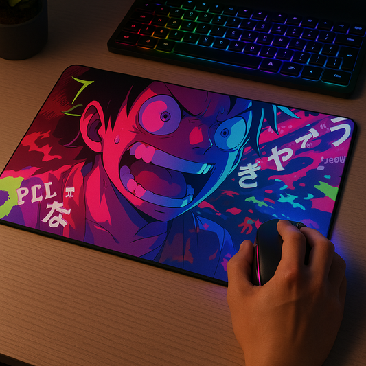 Printed Mouse Pad| Silicon Base | Anime One Piece Graphic | Available in Size - Small, Large