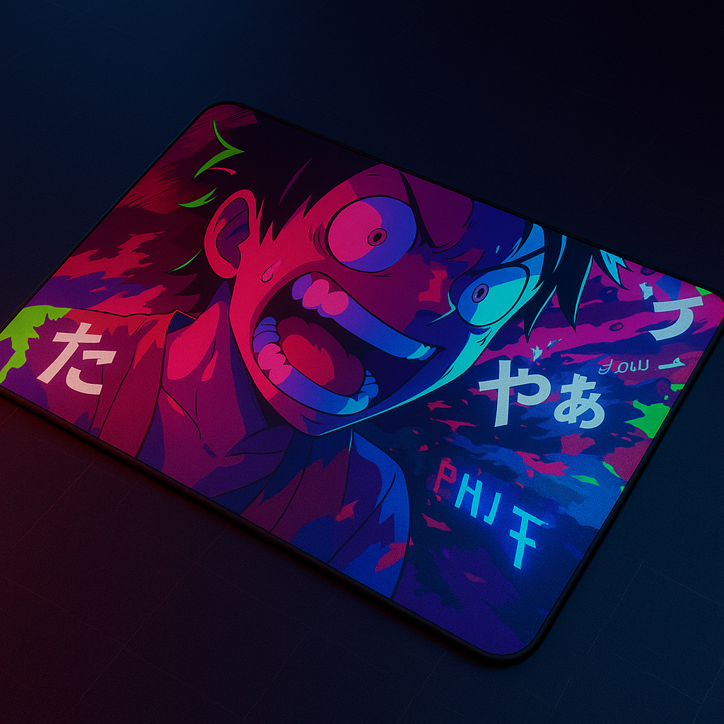 Printed Mouse Pad| Silicon Base | Anime One Piece Graphic | Available in Size - Small, Large