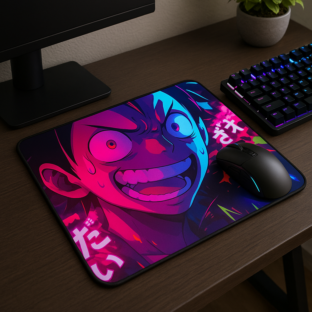 Printed Mouse Pad| Silicon Base | Anime One Piece Graphic | Available in Size - Small, Large