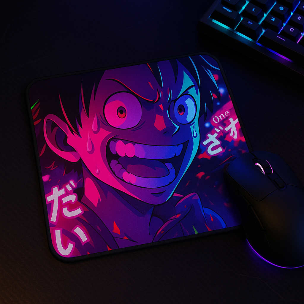 Printed Mouse Pad| Silicon Base | Anime One Piece Graphic | Available in Size - Small, Large