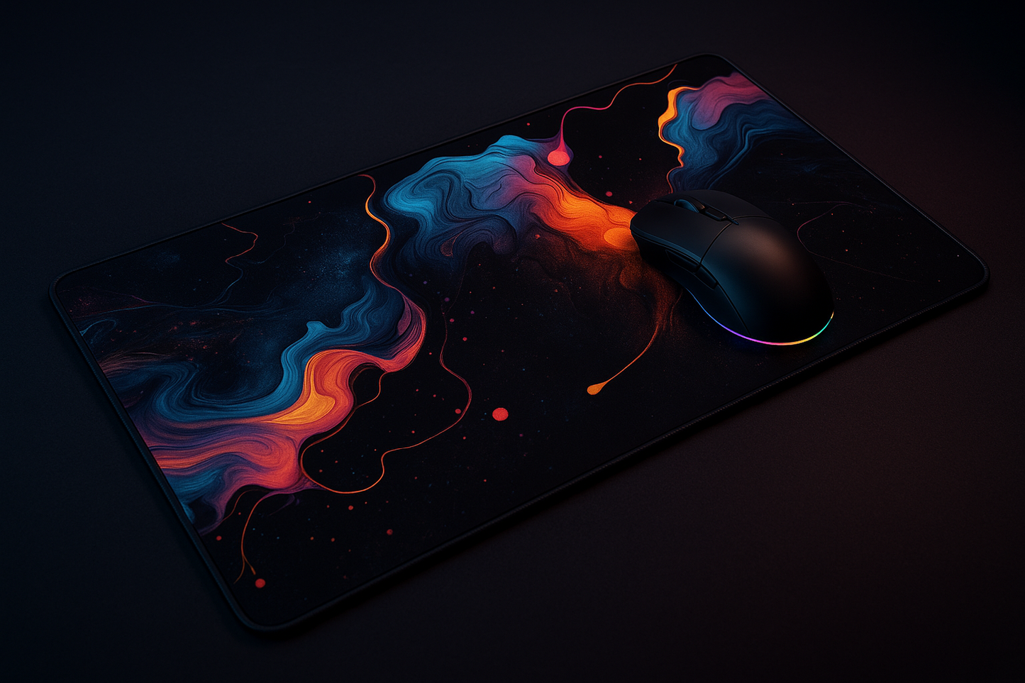 Printed Mouse Pad| Silicon Base | Abstract Art Graphic | Available in Size - Small, Large