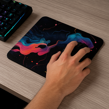 Printed Mouse Pad| Silicon Base | Abstract Art Graphic | Available in Size - Small, Large