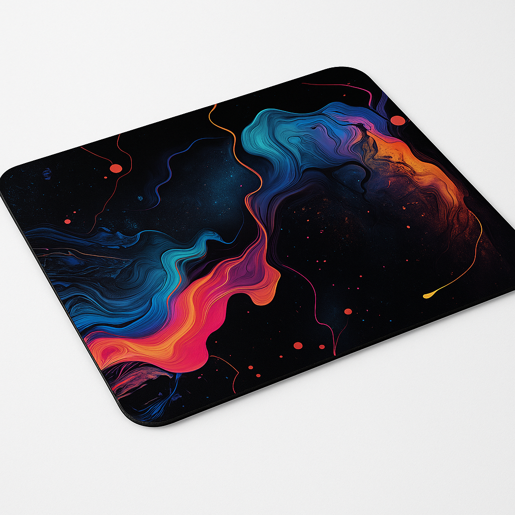 Printed Mouse Pad| Silicon Base | Abstract Art Graphic | Available in Size - Small, Large