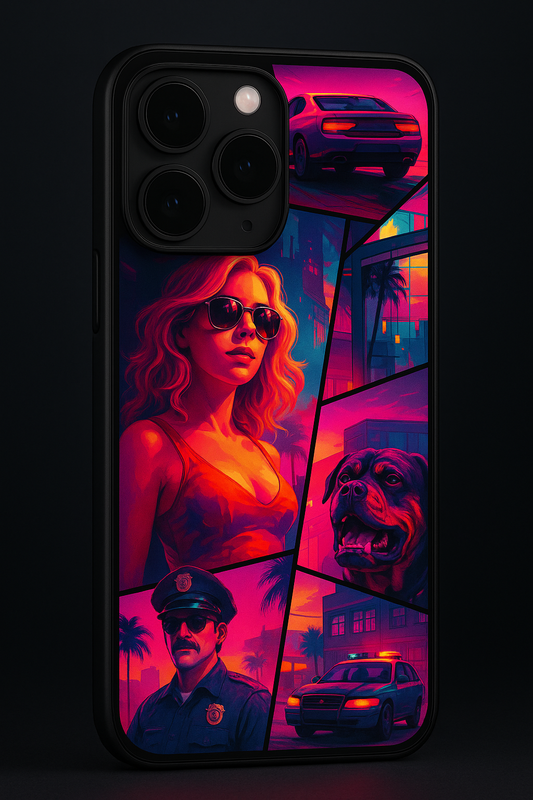 GTA Loading  Premium Glass Back Cover For iPhone 11,12,13,14,15,16 Models
