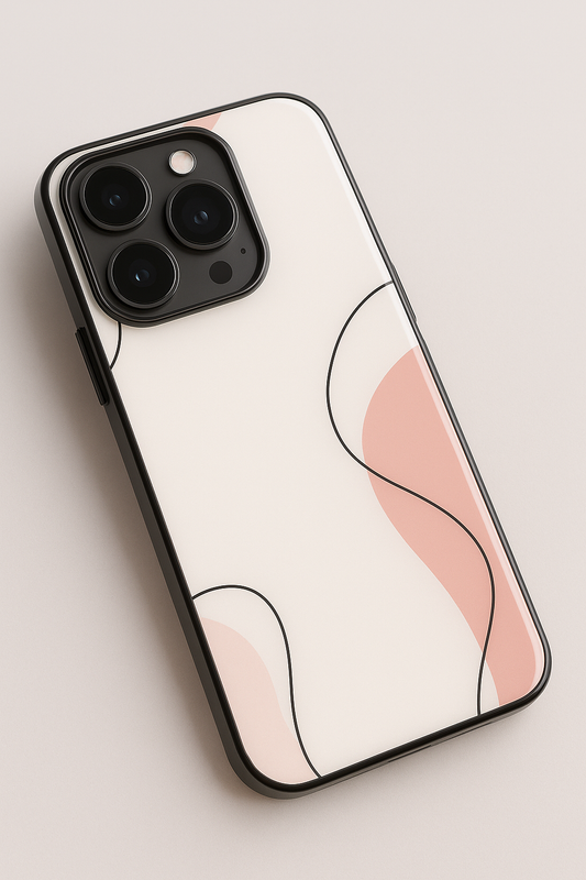 Clean Girl Aesthetics Premium Glass Back Cover For iPhone 11,12,13,14,15,16 Models