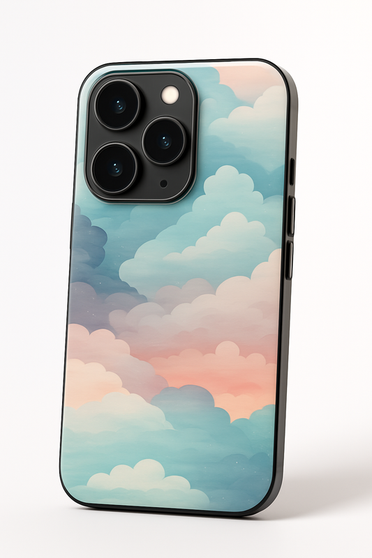 Cloud Of Dreams Premium Glass Back Cover For iPhone 11,12,13,14,15,16 Models