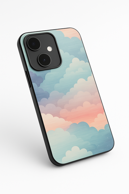 Cloud Of Dreams Premium Glass Back Cover For iPhone 11,12,13,14,15,16 Models