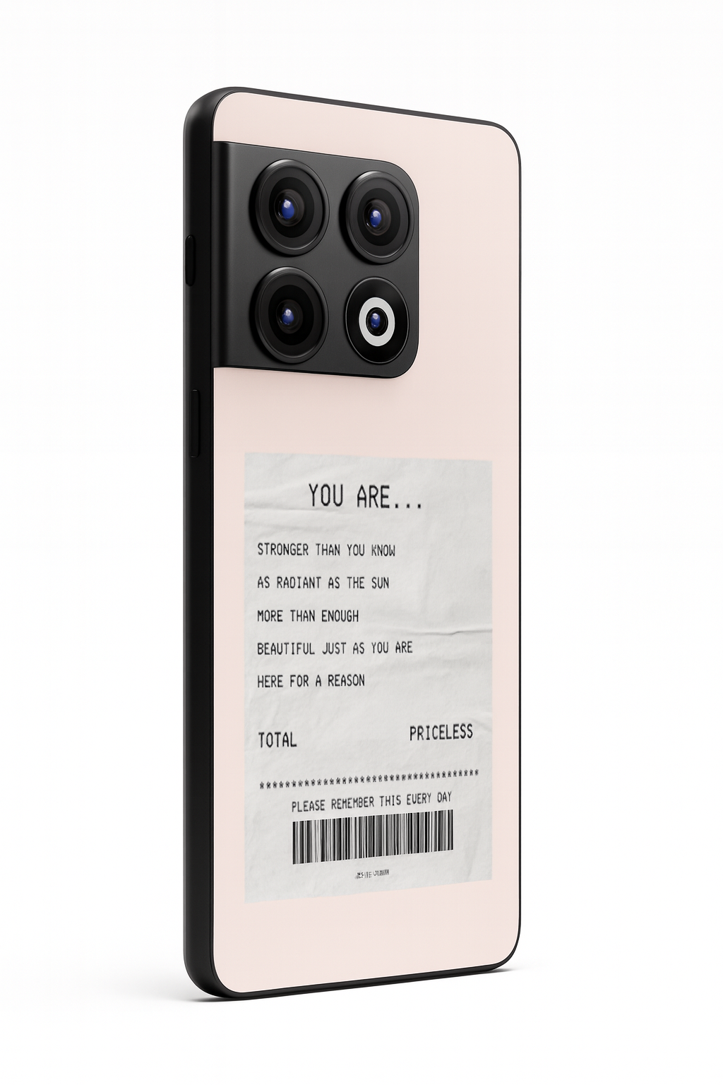 You Are Enough Glass Back Cover For One Plus 13, 12, 11, 10, Nord Series