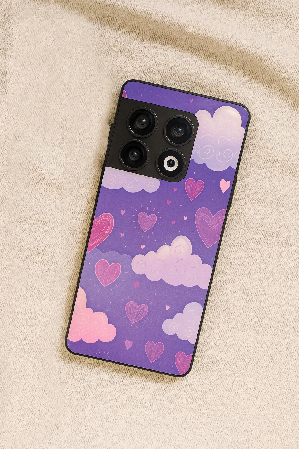 Lavender Skies Glass Back Cover For One Plus 13, 12, 11, 10, Nord Series