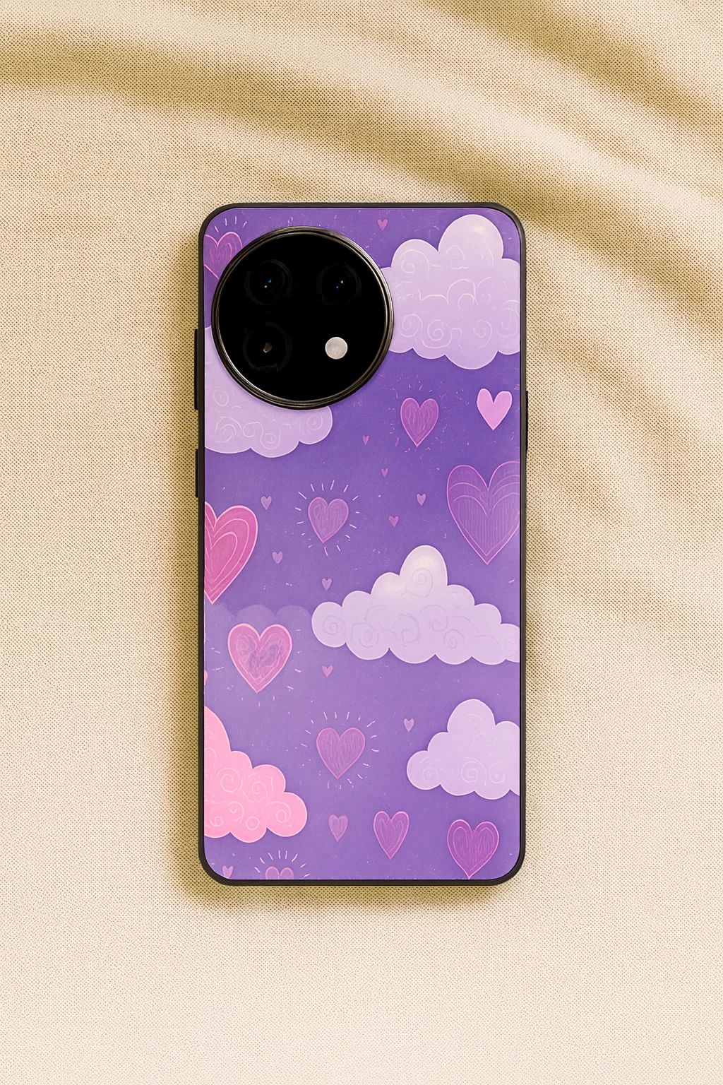 Lavender Skies Glass Back Cover For One Plus 13, 12, 11, 10, Nord Series