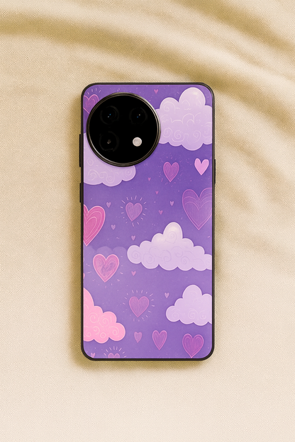 Lavender Skies Glass Back Cover For One Plus 13, 12, 11, 10, Nord Series