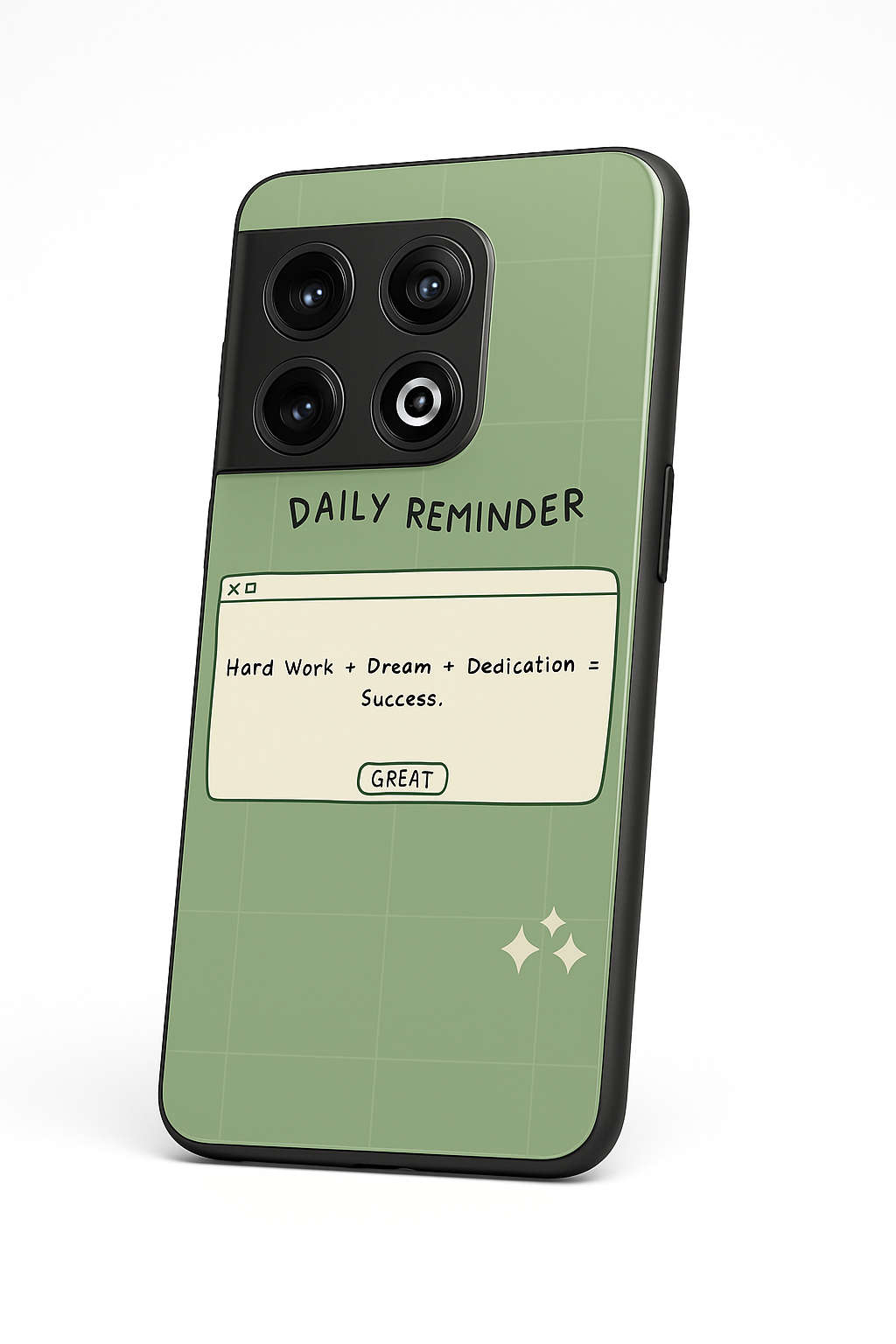 Daily Reminder Premium Glass Back Cover For One Plus 13, 12, 11, 10, Nord Series