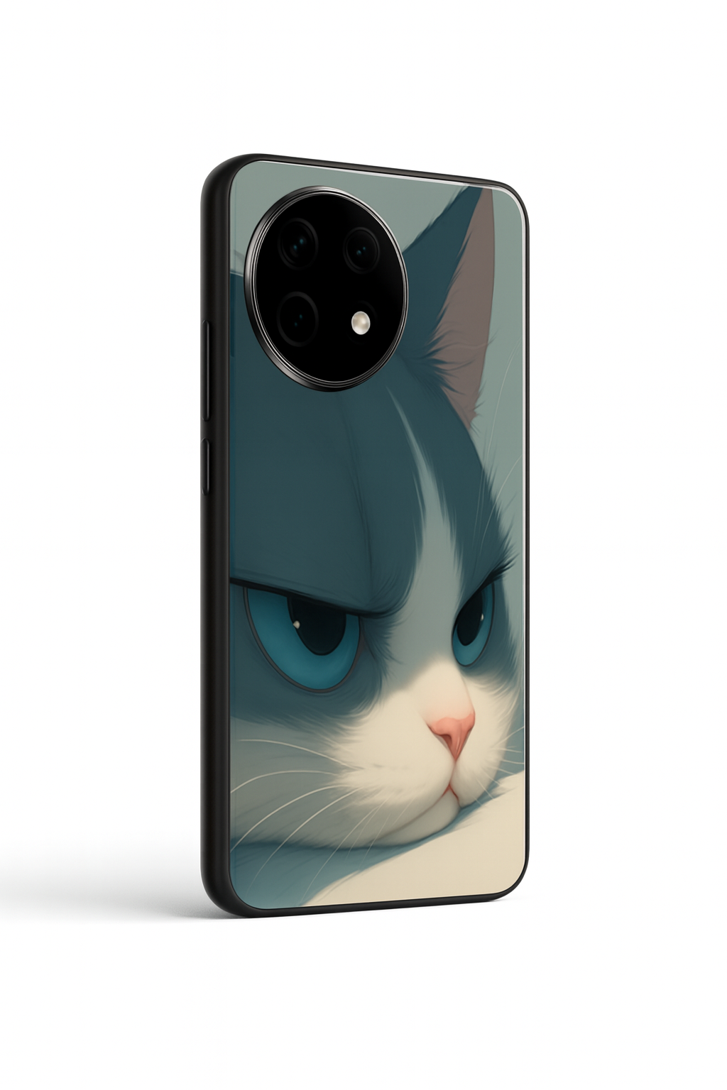 The Grump Cat Glass Back Cover For One Plus 13, 12, 11, 10, Nord Series
