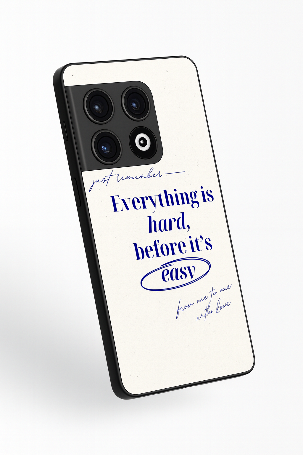 Soft Reminder Glass Back Cover For One Plus 13, 12, 11, 10, Nord Series