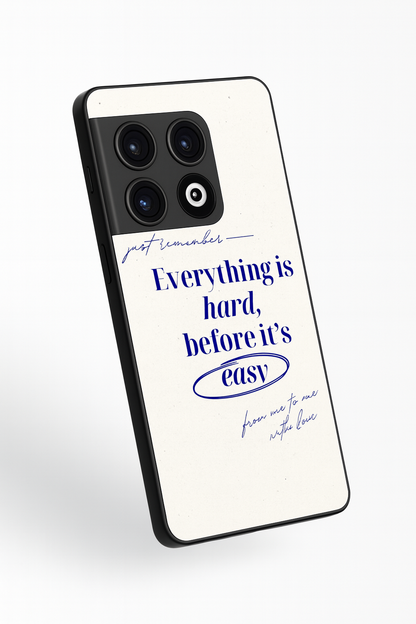 Soft Reminder Glass Back Cover For One Plus 13, 12, 11, 10, Nord Series