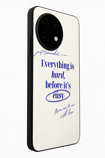 Soft Reminder Glass Back Cover For One Plus 13, 12, 11, 10, Nord Series