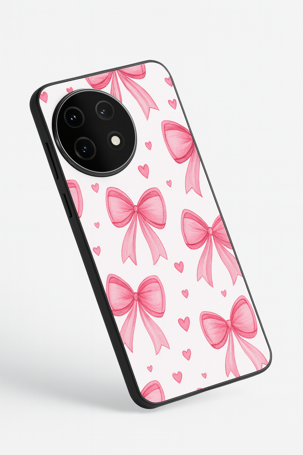 Bow Bliss Premium Glass Back Cover For One Plus 13, 12, 11, 10, Nord Series