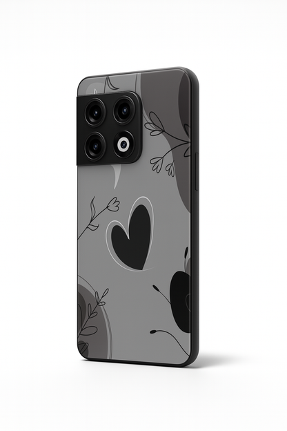 Muted Hearts Glass Back Cover For One Plus 13, 12, 11, 10, Nord Series