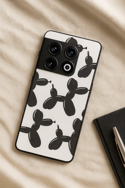 Pop Art Pup Glass Back Cover For One Plus 13, 12, 11, 10, Nord Series