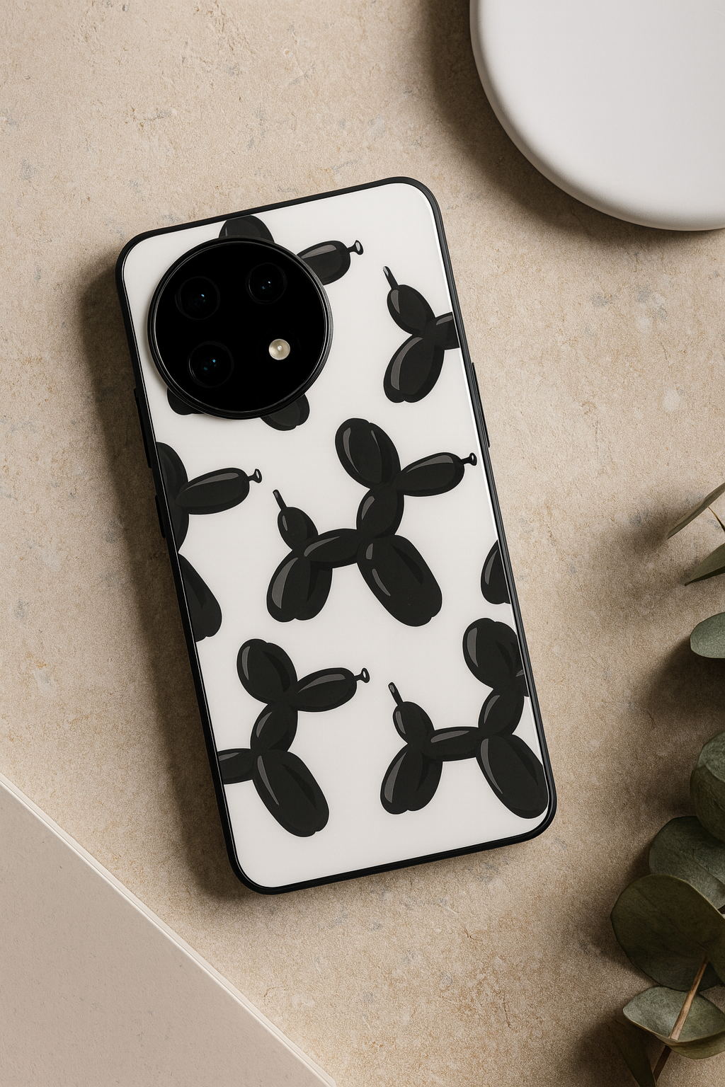 Pop Art Pup Glass Back Cover For One Plus 13, 12, 11, 10, Nord Series