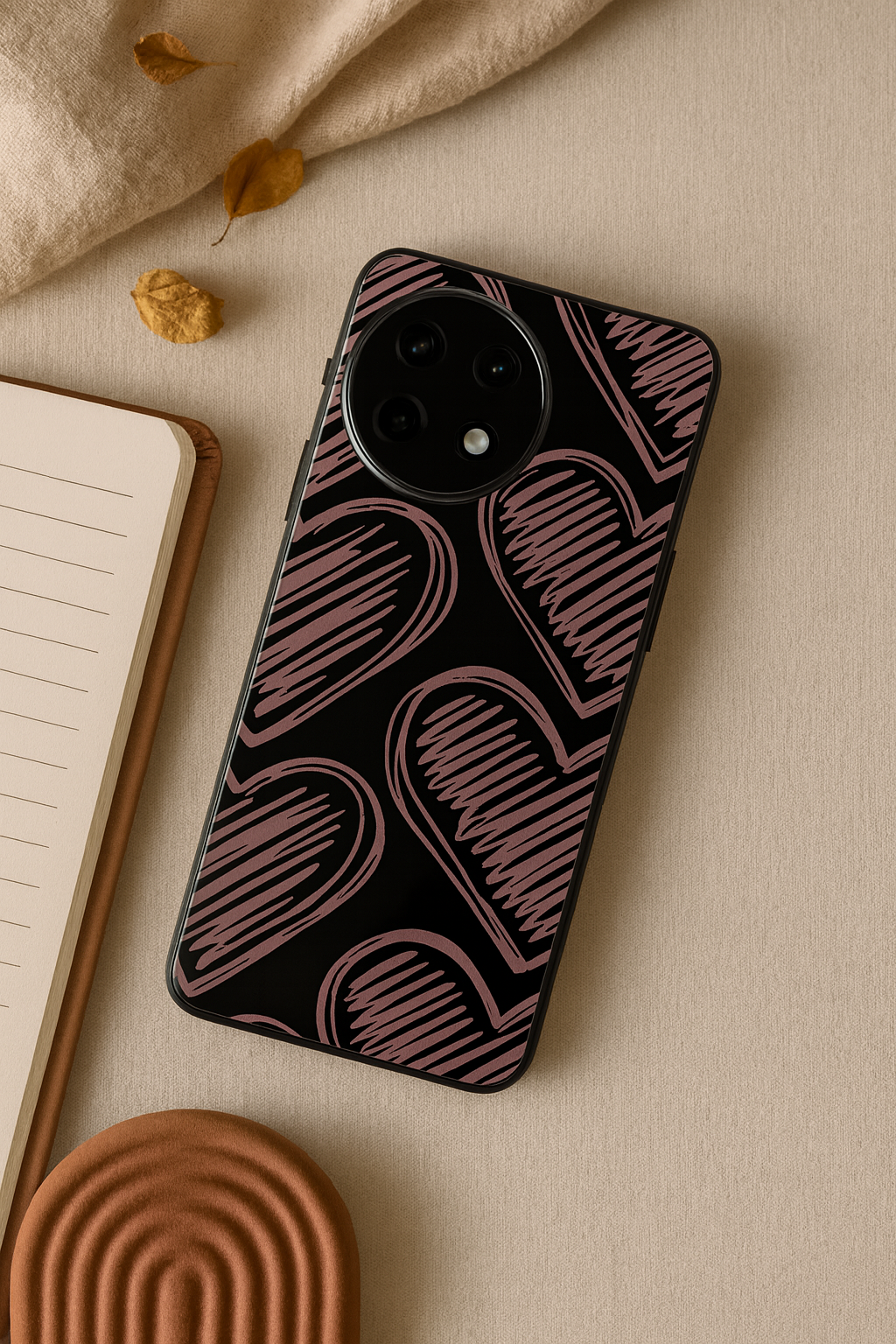 Heartline Glass Back Cover For One Plus 13, 12, 11, 10, Nord Series