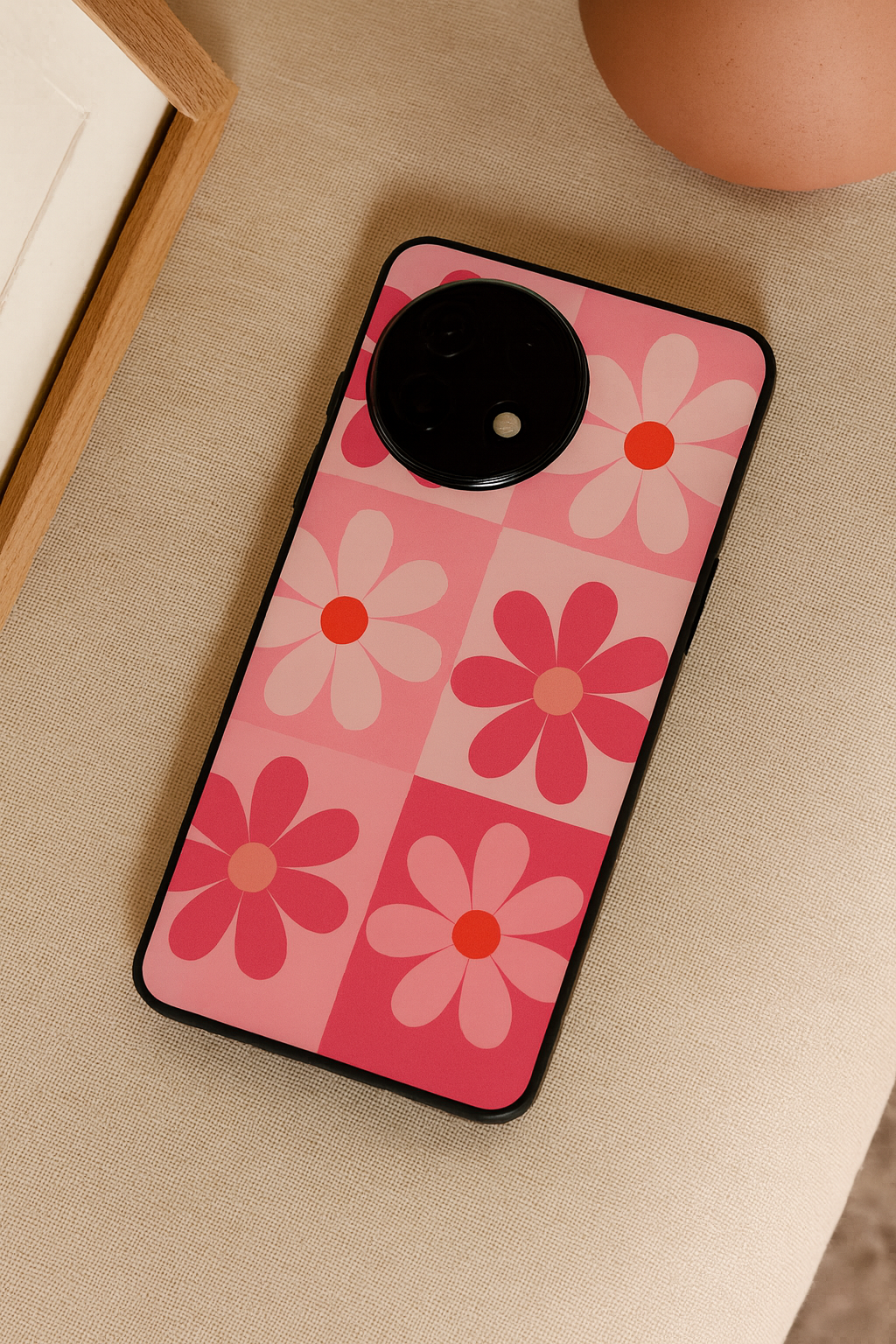 Floral Funk Glass Back Cover For One Plus 13, 12, 11, 10, Nord Series