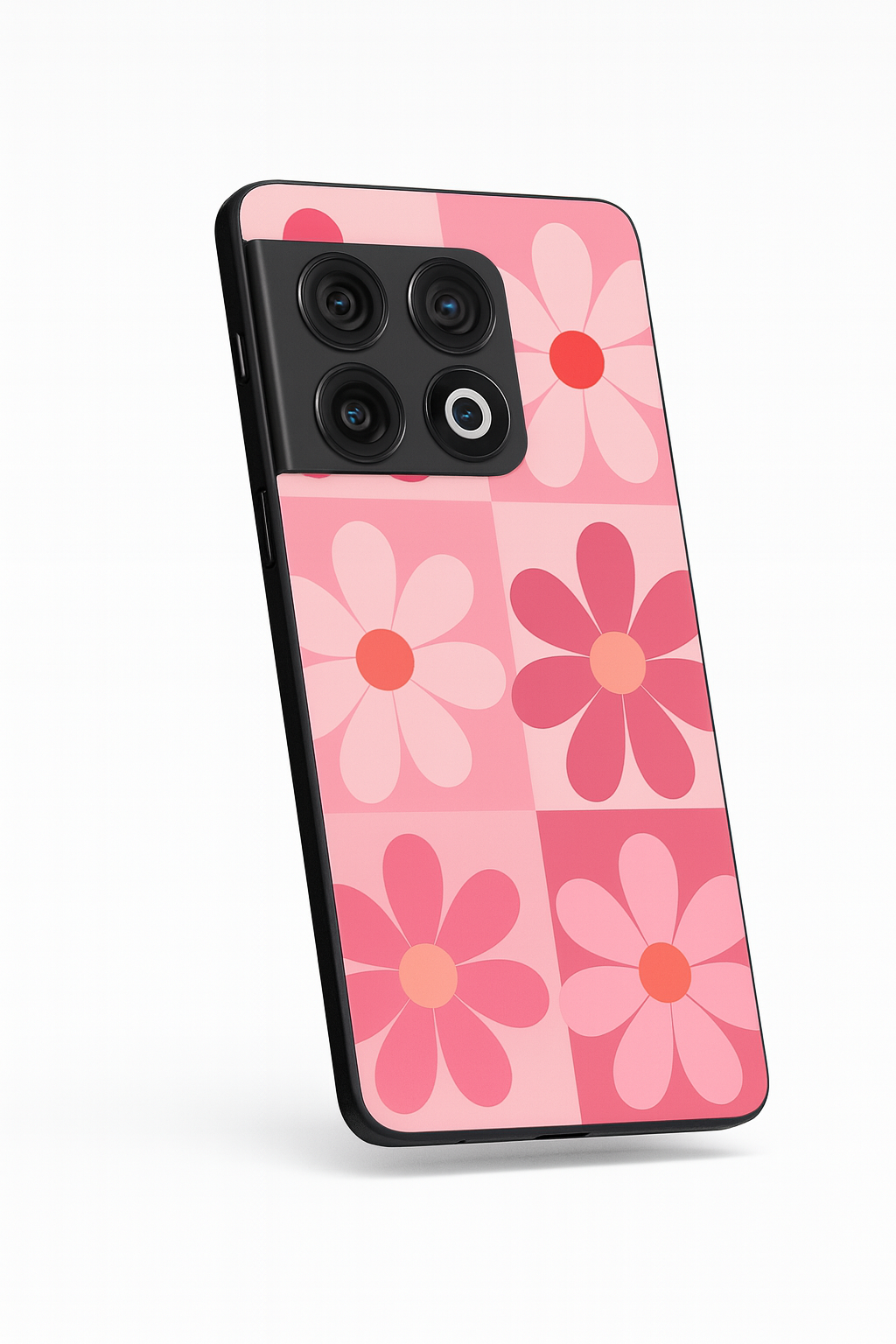 Floral Funk Glass Back Cover For One Plus 13, 12, 11, 10, Nord Series