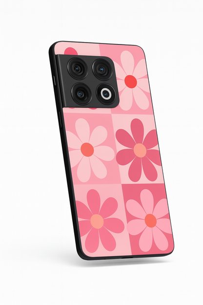 Floral Funk Glass Back Cover For One Plus 13, 12, 11, 10, Nord Series