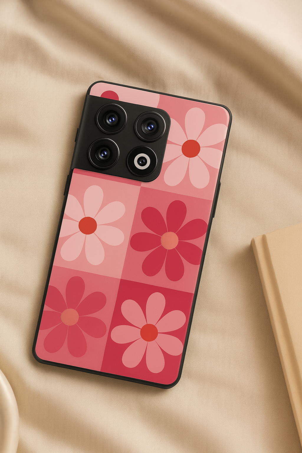 Floral Funk Glass Back Cover For One Plus 13, 12, 11, 10, Nord Series