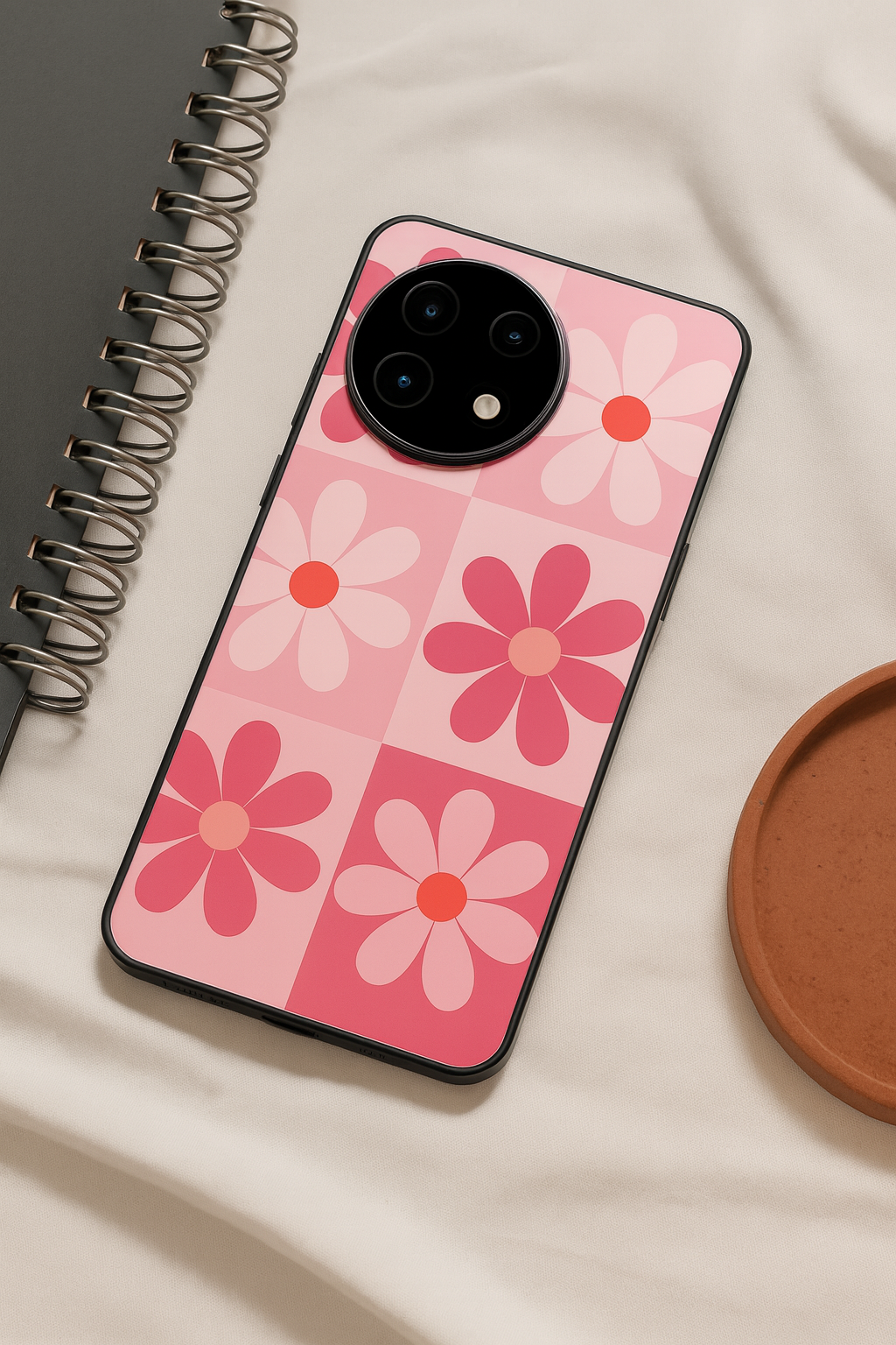 Floral Funk Glass Back Cover For One Plus 13, 12, 11, 10, Nord Series