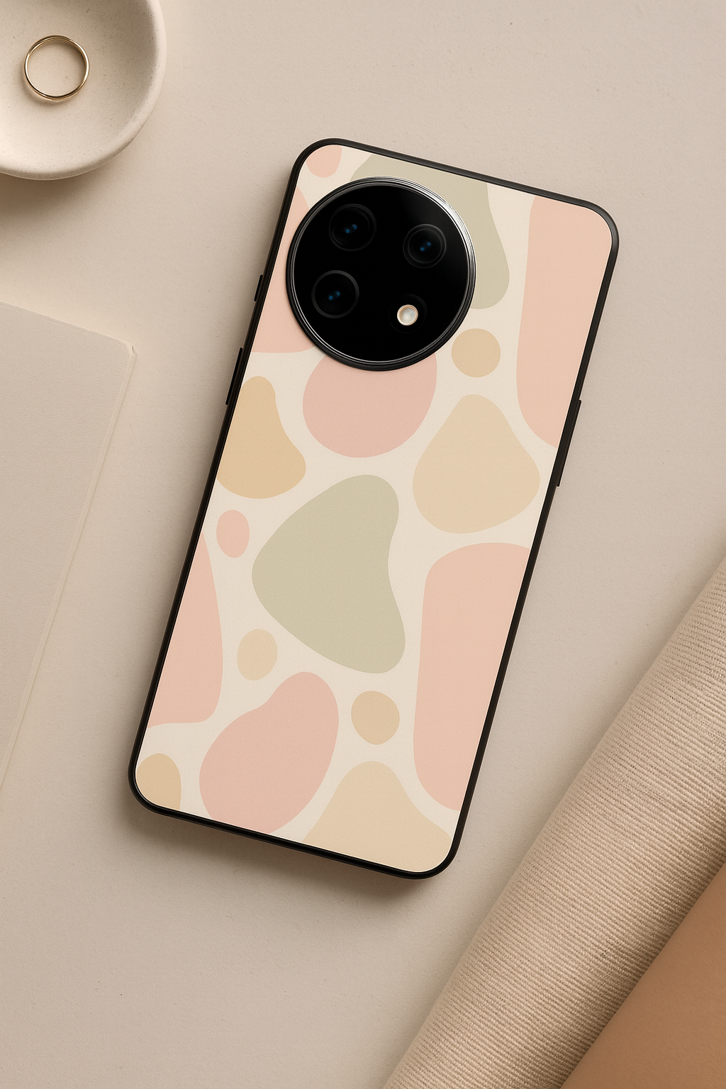 Earthy Hues Glass Back Cover For One Plus 13, 12, 11, 10, Nord Series