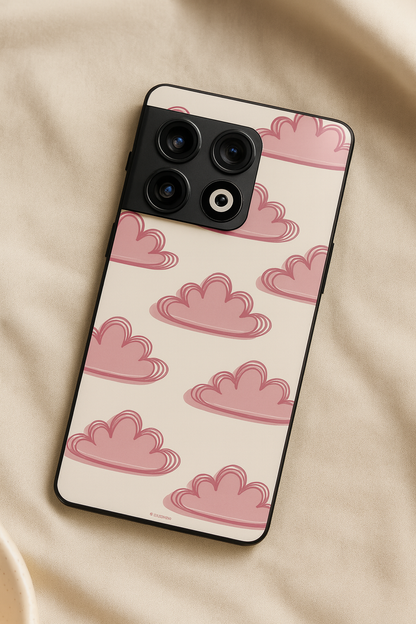 Pink Skies Glass Back Cover For One Plus 13, 12, 11, 10, Nord Series