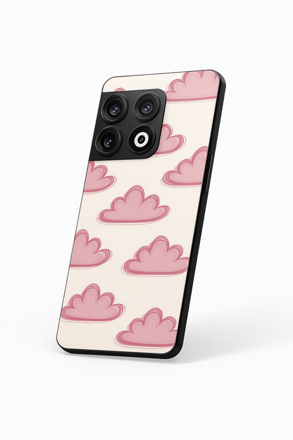 Pink Skies Glass Back Cover For One Plus 13, 12, 11, 10, Nord Series