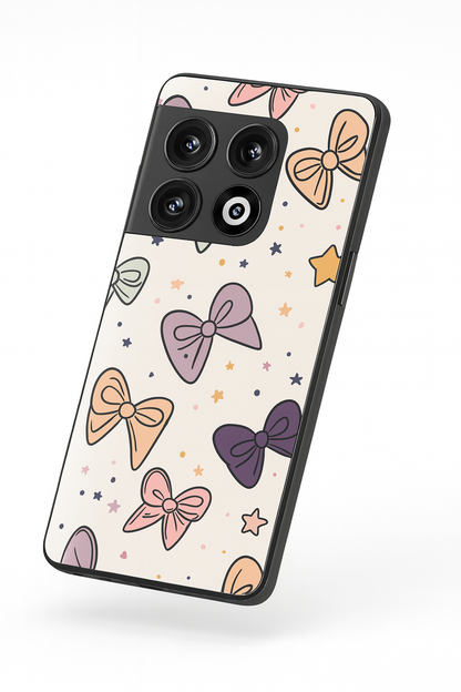 Bow Babe Premium Glass Back Cover For One Plus 13, 12, 11, 10, Nord Series