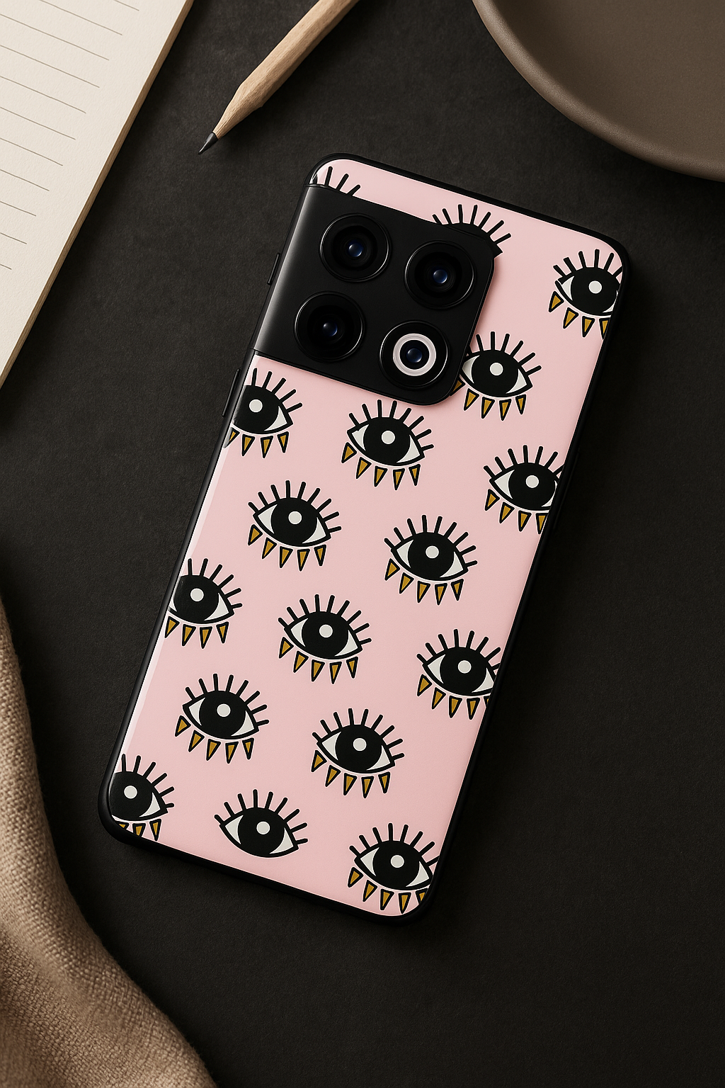Boho Evil Eye Premium Glass Back Cover For One Plus 13, 12, 11, 10, Nord Series