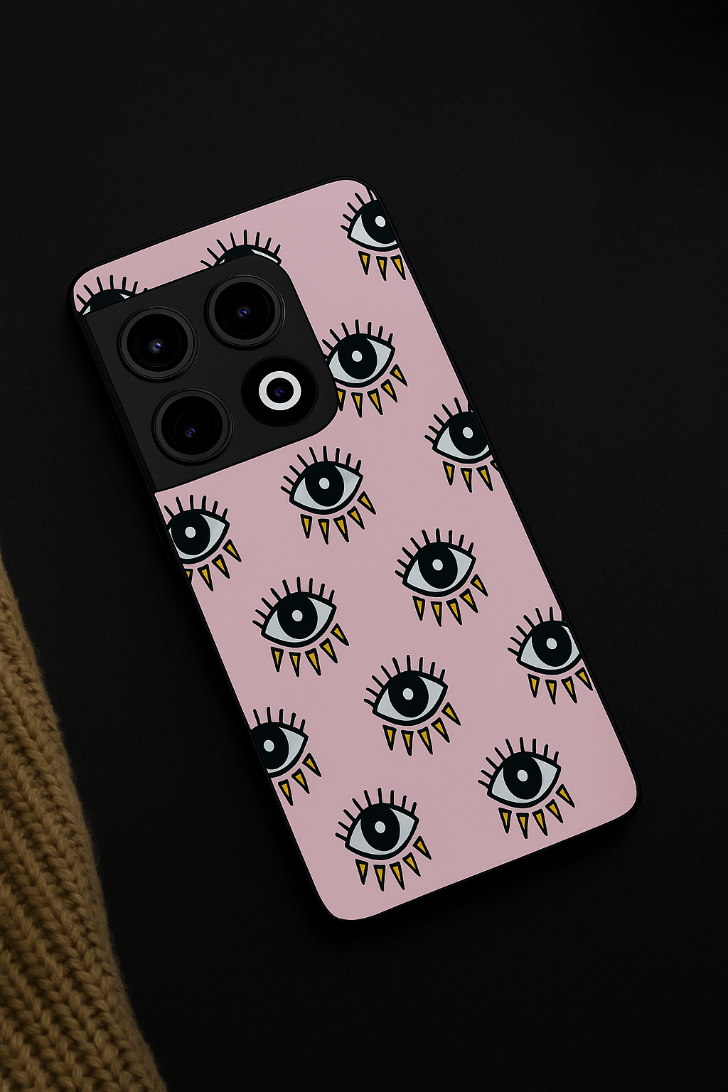 Boho Evil Eye Premium Glass Back Cover For One Plus 13, 12, 11, 10, Nord Series