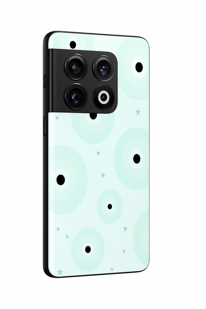 Mint Aura Premium Glass Back Cover For One Plus 13, 12, 11, 10, Nord Series