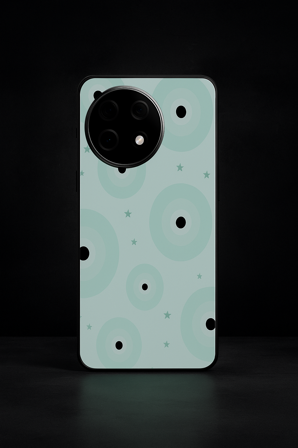 Mint Aura Premium Glass Back Cover For One Plus 13, 12, 11, 10, Nord Series