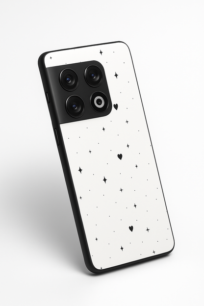 Minimal LOVE Premium Glass Back Cover For One Plus 13, 12, 11, 10, Nord Series