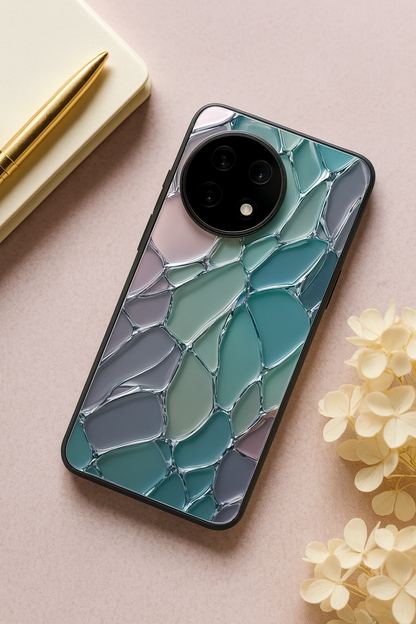 Ocean Glaze Glass Back Cover For One Plus 13, 12, 11, 10, Nord Series